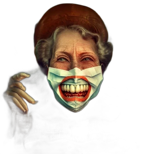 mask, face, creature, staff transparent PNG cut-out