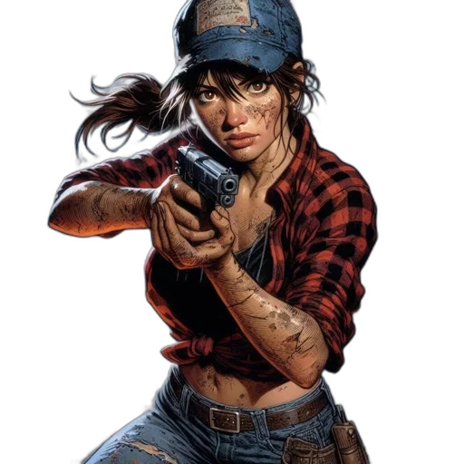 weapon, comic book art, concept art, photorealistic transparent PNG cut-out