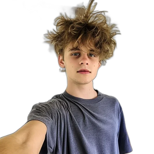hair, hat, face, creature transparent PNG cut-out
