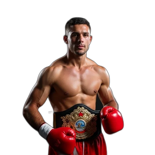 professional, boxer, poses, winners transparent PNG cut-out