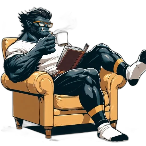 comic book art, concept art, cyberpunk, fantasy art transparent PNG cut-out