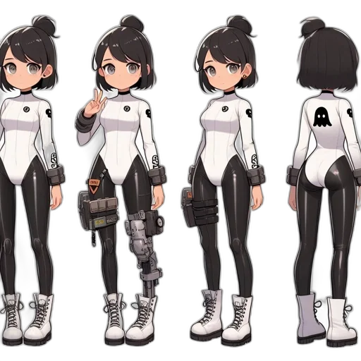 robot, jacket, weapon, concept art transparent PNG cut-out