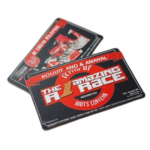 amazing, race, card, sticker transparent PNG cut-out