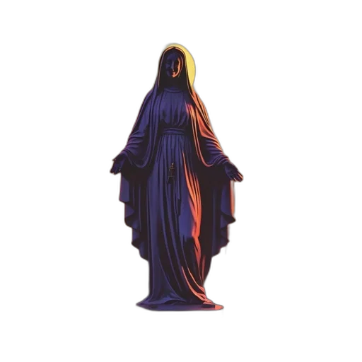 dress, creature, staff, mask transparent PNG cut-out