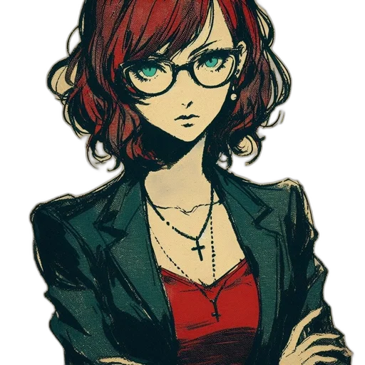staff, dress, jacket, face transparent PNG cut-out