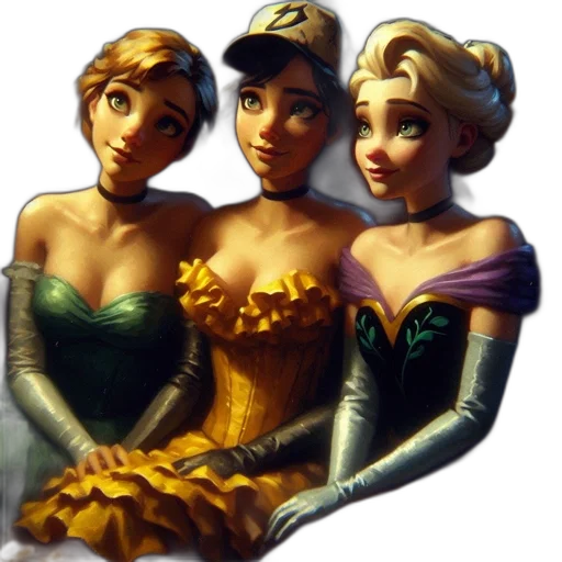 crown, dress, jewelry, staff transparent PNG cut-out