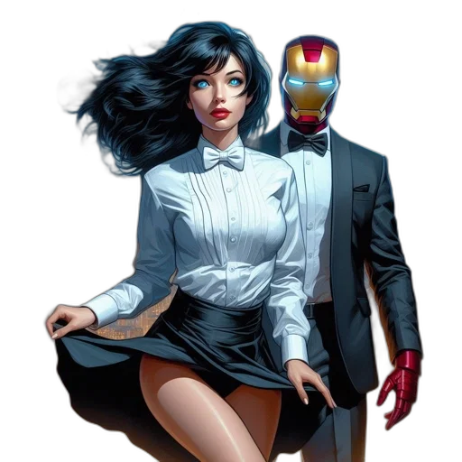 mask, robot, comic book art, concept art transparent PNG cut-out
