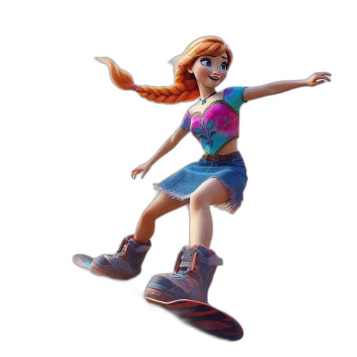 shoes, dress, 3d render, concept art transparent PNG cut-out