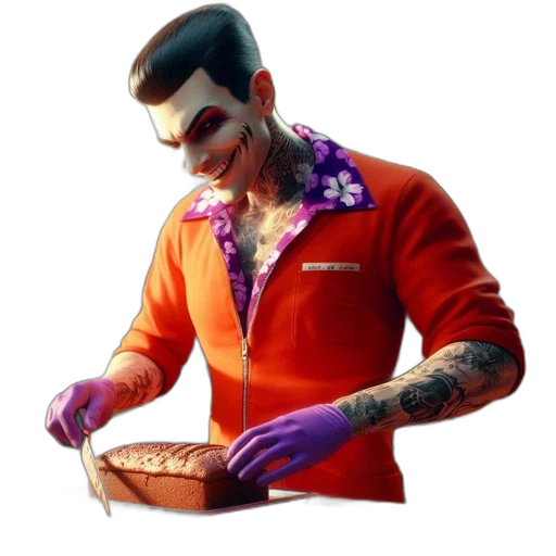 food, jacket, staff, face transparent PNG cut-out
