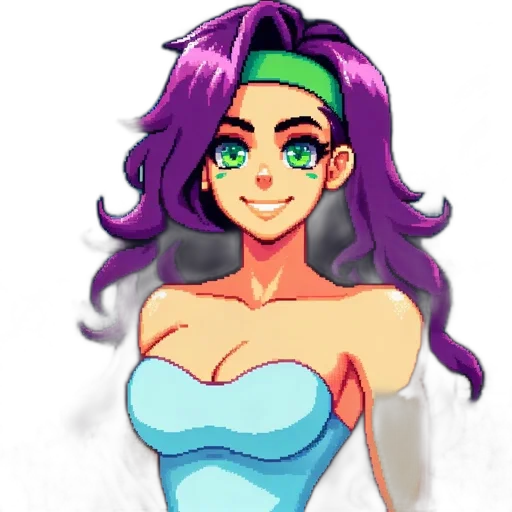 dress, pixel art, cartoon, anime transparent PNG cut-out