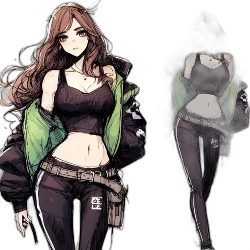 jacket, concept art, pixel art, fantasy art transparent PNG cut-out
