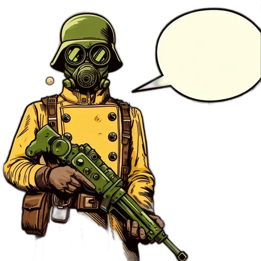 mask, weapon, robot, staff transparent PNG cut-out