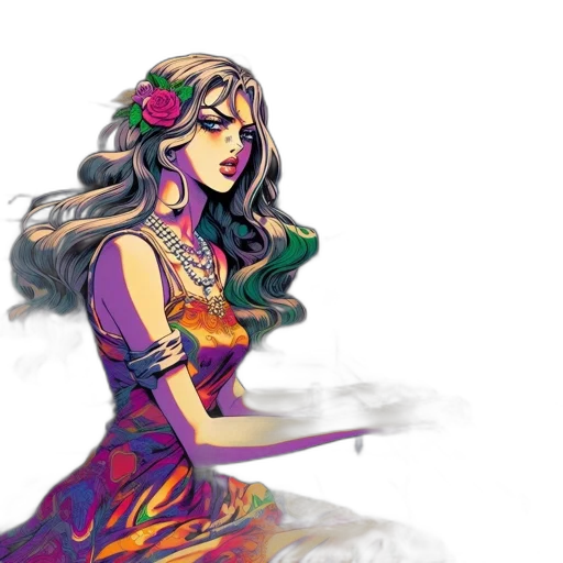 dress, fantasy art, concept art, pixel art transparent PNG cut-out