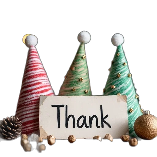 thank, card, some, christmas transparent PNG cut-out