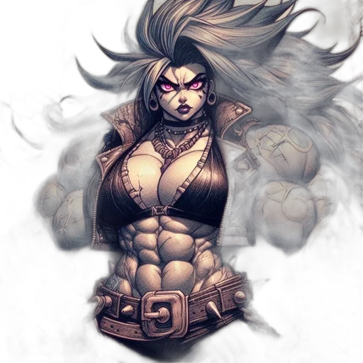 comic book art, fantasy art, concept art, anime transparent PNG cut-out