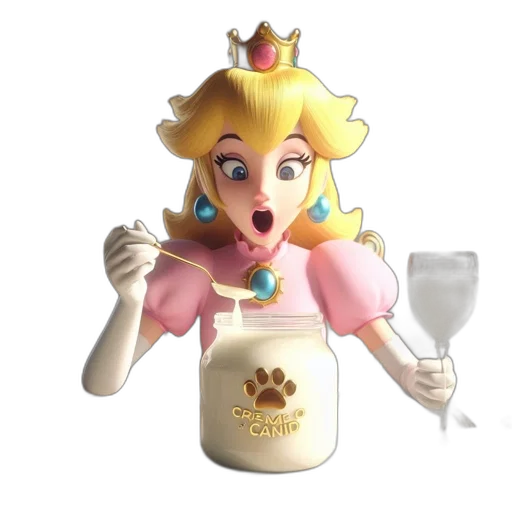 crown, food, 3d render, concept art transparent PNG cut-out