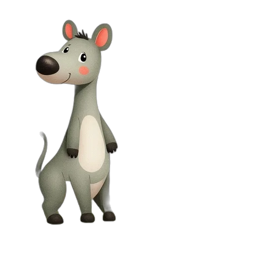 animal, creature, staff, 3d render transparent PNG cut-out