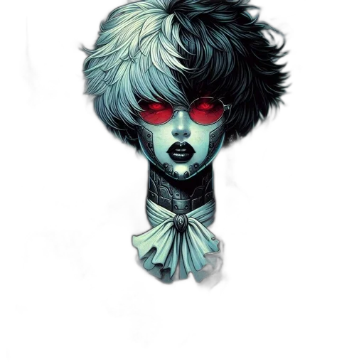 mask, hair, face, crown transparent PNG cut-out