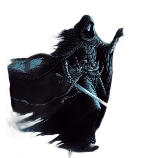 creature, mask, dragon, sword transparent PNG cut-out