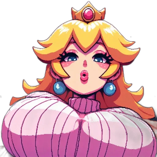 crown, dress, pixel art, concept art transparent PNG cut-out