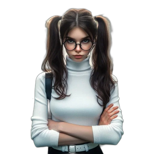 staff, hair, face, mask transparent PNG cut-out