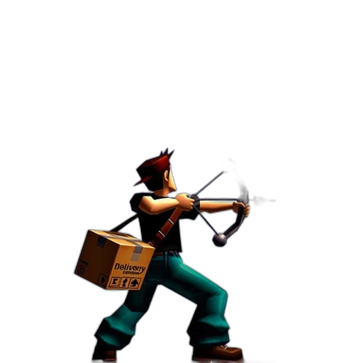 staff, weapon, robot, hat transparent PNG cut-out