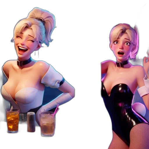 concept art, 3d render, pixel art, cyberpunk transparent PNG cut-out