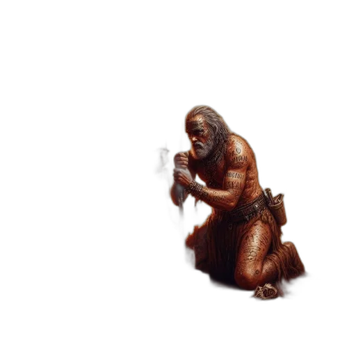 creature, animal, staff, weapon transparent PNG cut-out
