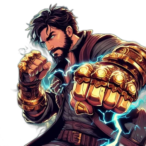comic book art, fantasy art, concept art, anime transparent PNG cut-out