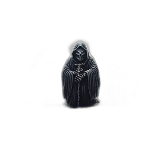mask, staff, creature, jacket transparent PNG cut-out