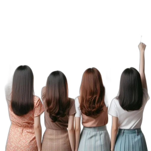 hair, staff, dress, crown transparent PNG cut-out
