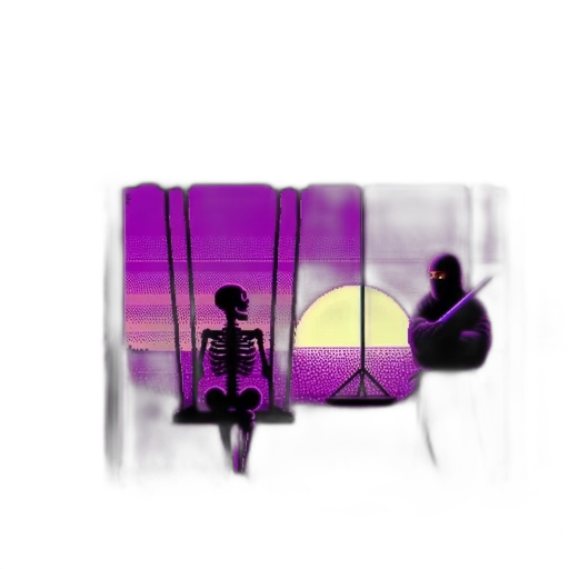 umbrella, robot, mask, staff transparent PNG cut-out