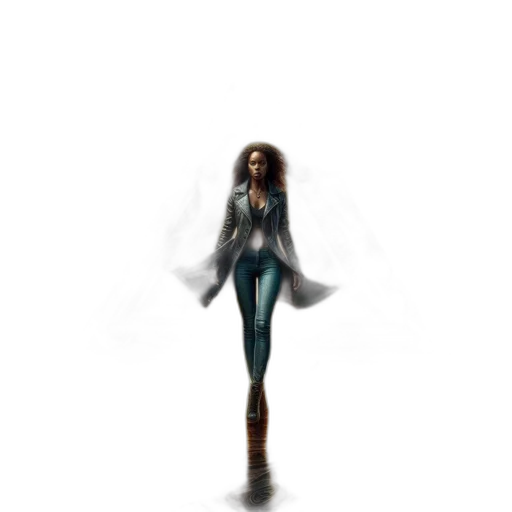 dress, robot, creature, hair transparent PNG cut-out