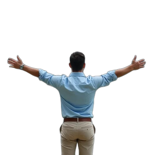 staff, jacket, man, light transparent PNG cut-out