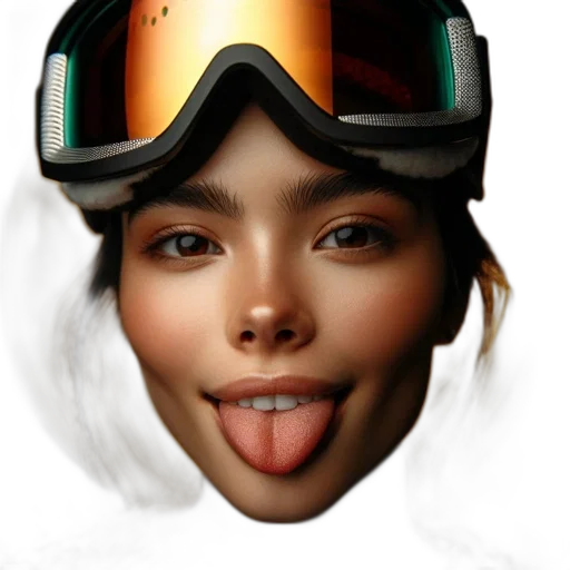 face, mask, hat, photorealistic transparent PNG cut-out