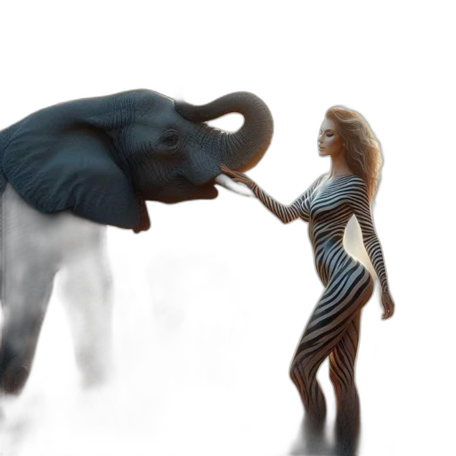animal, 3d render, concept art, photorealistic transparent PNG cut-out