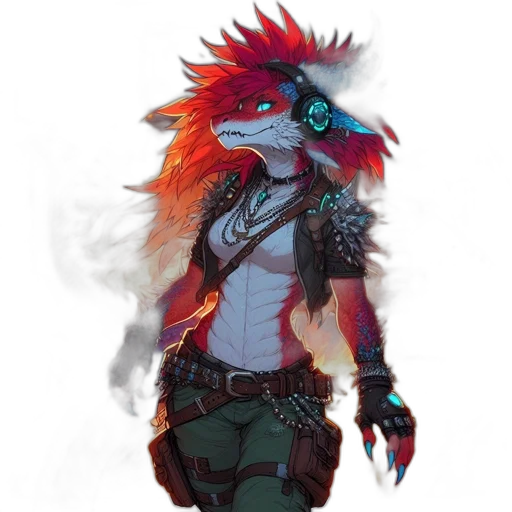 dragon, staff, creature, mask transparent PNG cut-out