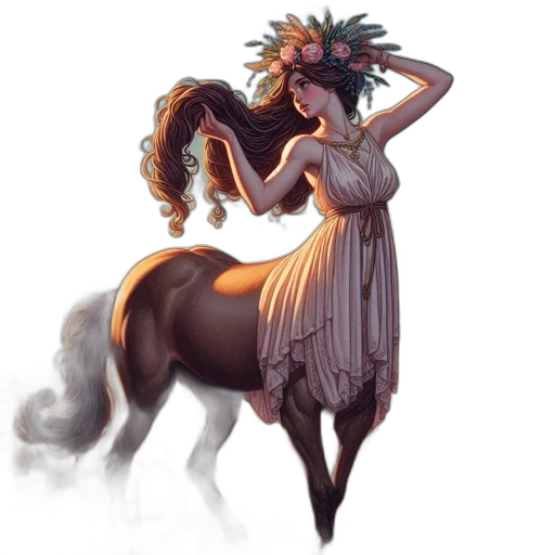 dress, creature, staff, dragon transparent PNG cut-out