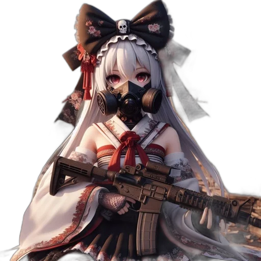 weapon, mask, staff, face transparent PNG cut-out