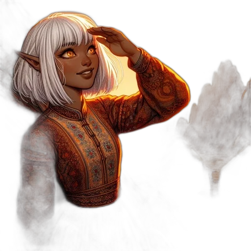 fantasy art, concept art, watercolor, pixel art transparent PNG cut-out