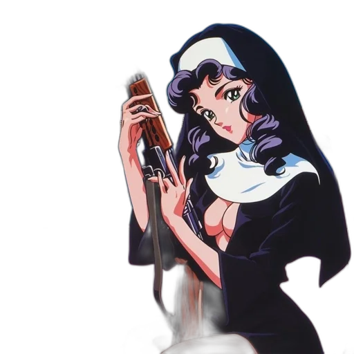 dress, staff, weapon, vaporwave transparent PNG cut-out