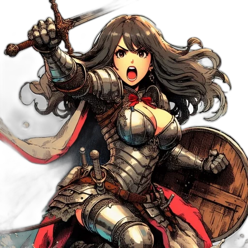 sword, weapon, fantasy art, comic book art transparent PNG cut-out
