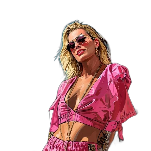 jacket, dress, jewelry, photorealistic transparent PNG cut-out