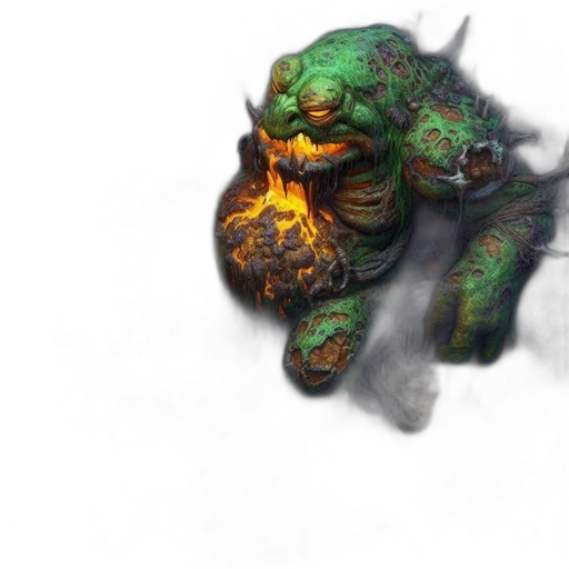 dragon, creature, mask, staff transparent PNG cut-out