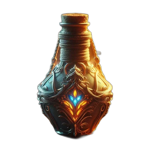 bottle, crown, weapon, mask transparent PNG cut-out