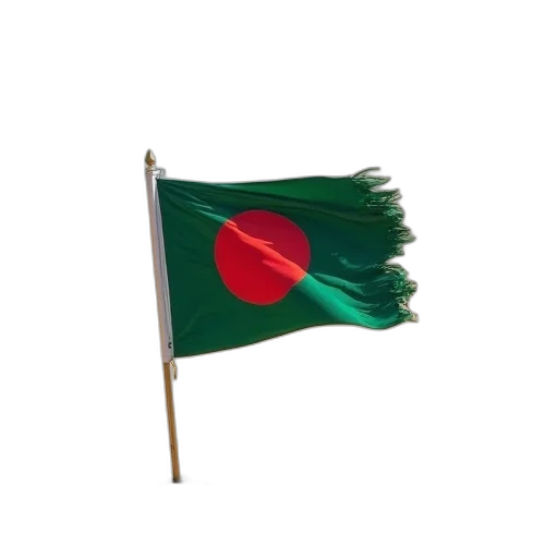 bangladeshi, flag, sand, hills transparent PNG cut-out