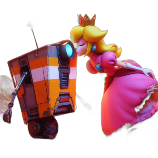 crown, robot, car, weapon transparent PNG cut-out