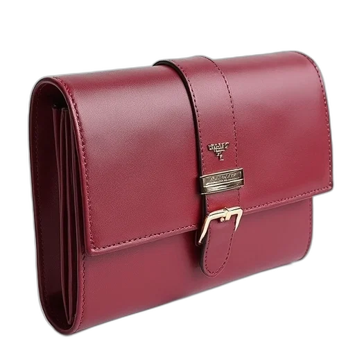 red, large, prada, wallet transparent PNG cut-out