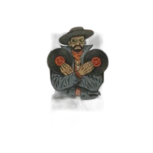 hat, jacket, staff, jewelry transparent PNG cut-out