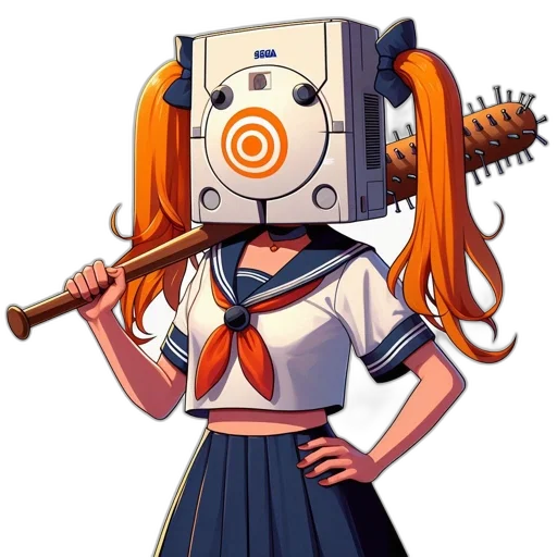 robot, weapon, staff, jacket transparent PNG cut-out